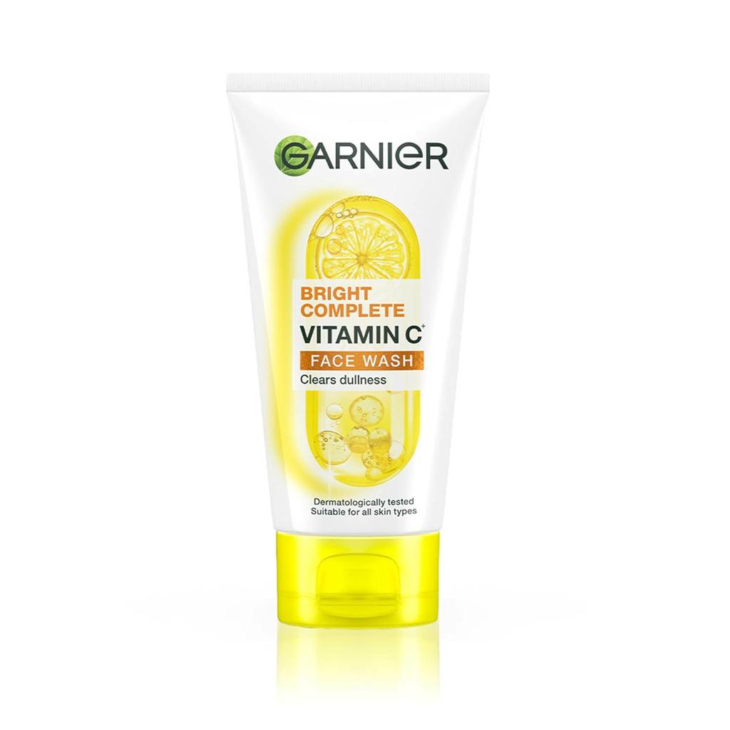 Garnier Skin Naturals Bright Complete Очищающее средство для лица с витамином С для более светлой и сияющей кожи - Ежедневное очищение, 150 г