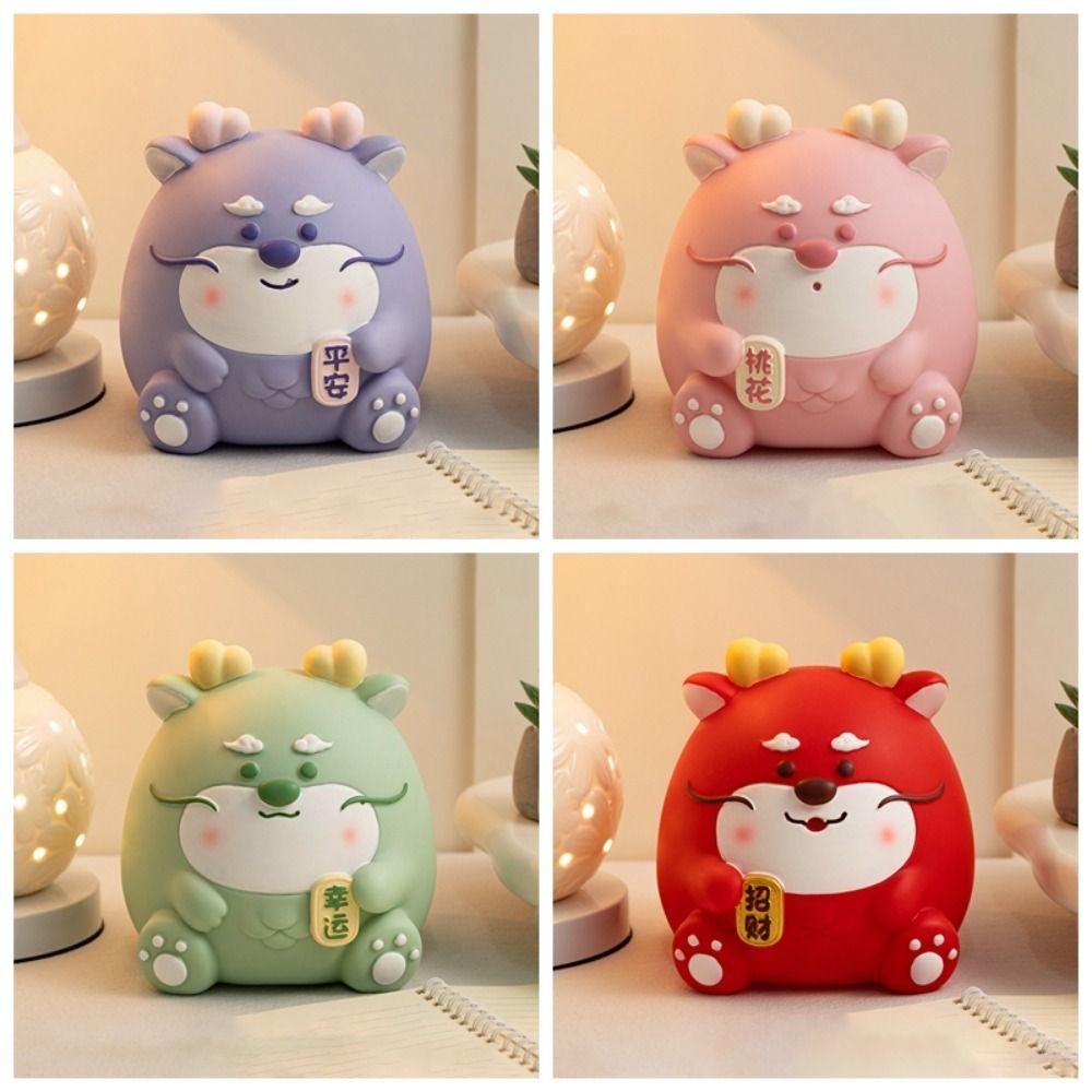 Adorable Dragon Coin Bank Unbreakable Money Saving Jar Desktop Doll Decor Cartoon Piggy Bank  Boys