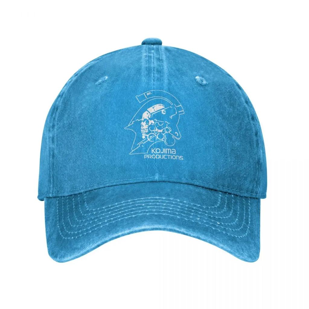 Винтажная выстиранная хлопковая бейсболка Metal Gear Kojima Productions Dad Hat Snapback MGS Hideo Kojima Death Stranding Cap Hats