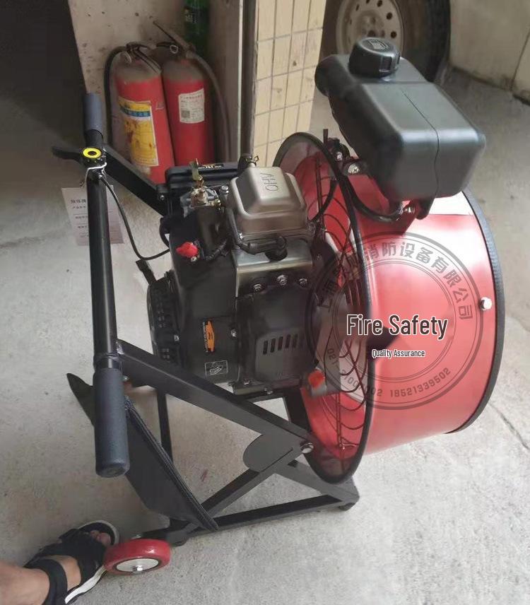 Portable Engine-Powered Positive Pressure Smoke Extractor Cart