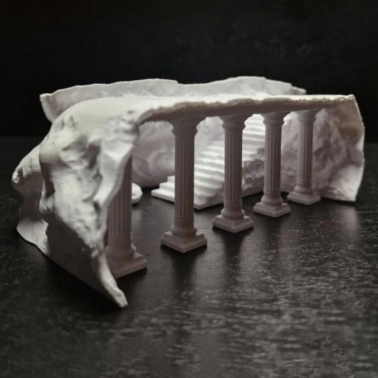 Аквариумная пещера-тоннель Yousheng Римская колонна под гравием Тоннель Укрытие для аквариумных рыб и креветок Укрытие для мелких рыб и креветок со смотровыми отверстиями для петушков и креветок