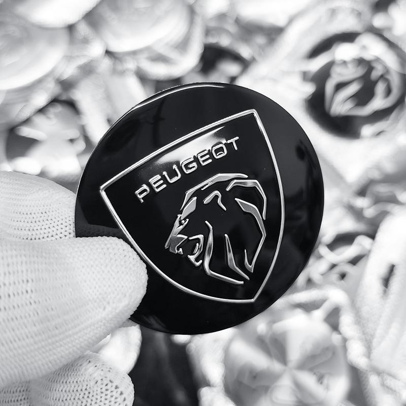 4pcs 56mm 60mm 65mm Car Wheel Center Hub Cap Badge Emblem Sticker For Peugeot GT 3008 4007 5008 2008 508 507 407 308 207 208 107
