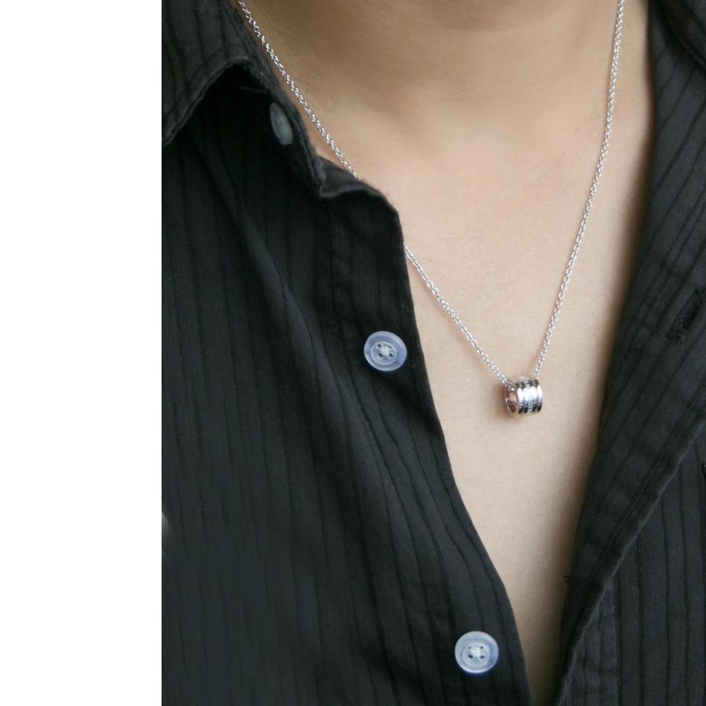 Серебряное парное ожерелье SV925 с настоящей красной нитью. Комплект из 2 пар для мужчин и женщин.