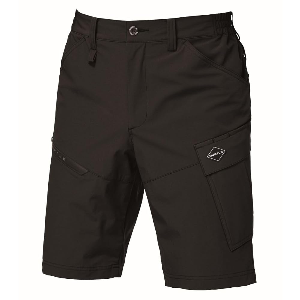BURTLE Short Cargo Pants, Unisex, Spring/Summer, Black, 1027, Size 35 (S)