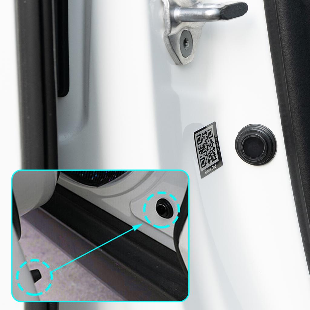 20pcs set-Car Door Anti-Collision Pad Sound Insulation W/ Shock Absorbing Gasket