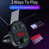 Автомобильный Bluetooth FM-передатчик Автомобильный MP3-плеер 5 В Выход USB Авто Быстрая зарядка Электронные аксессуары 12-24 В