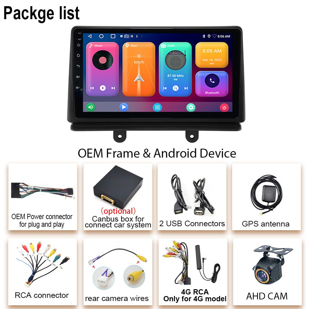 Car Radio For Fiat Doblo 2006 2 Din Multimedia Video Player Carplay GPS Navigation Wireless Android Auto Touch Screen 8 Core 5G