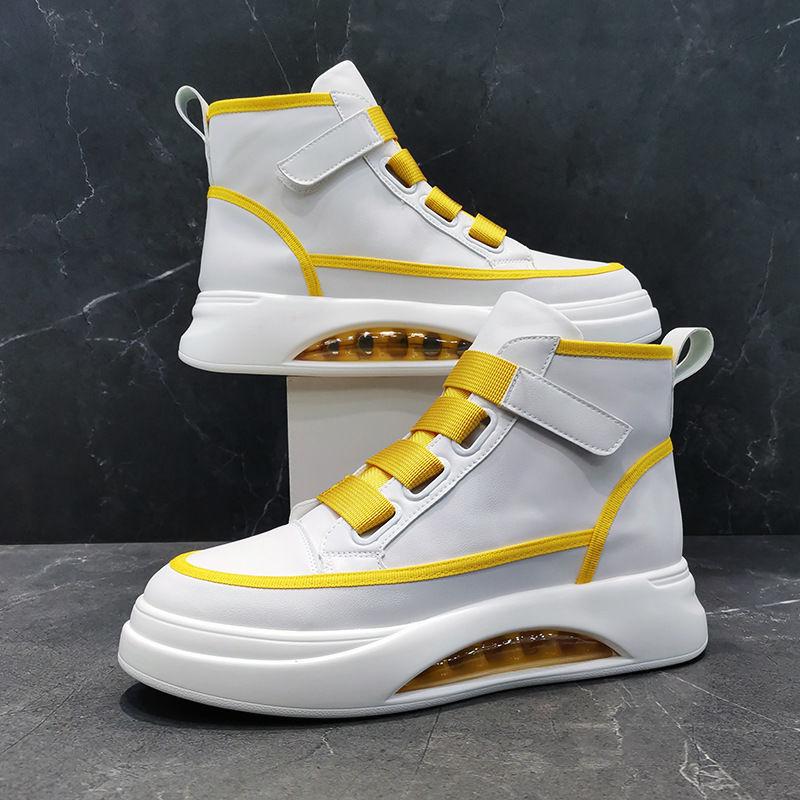Luxury Spring and Autumn Men's High Top Soft Sole Comfortable Sports Shoes 2024 Breathable Fashion Versatile Casual Shoes