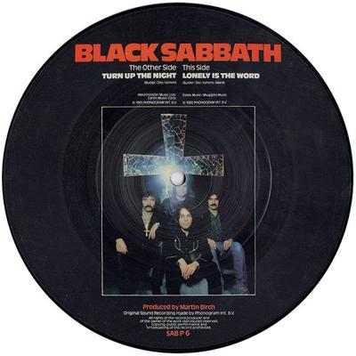 7-дюймовая пластинка BLACK SABBATH - Turn Up The Night SABP6 Vertigo 1982 UK Рок Б/У