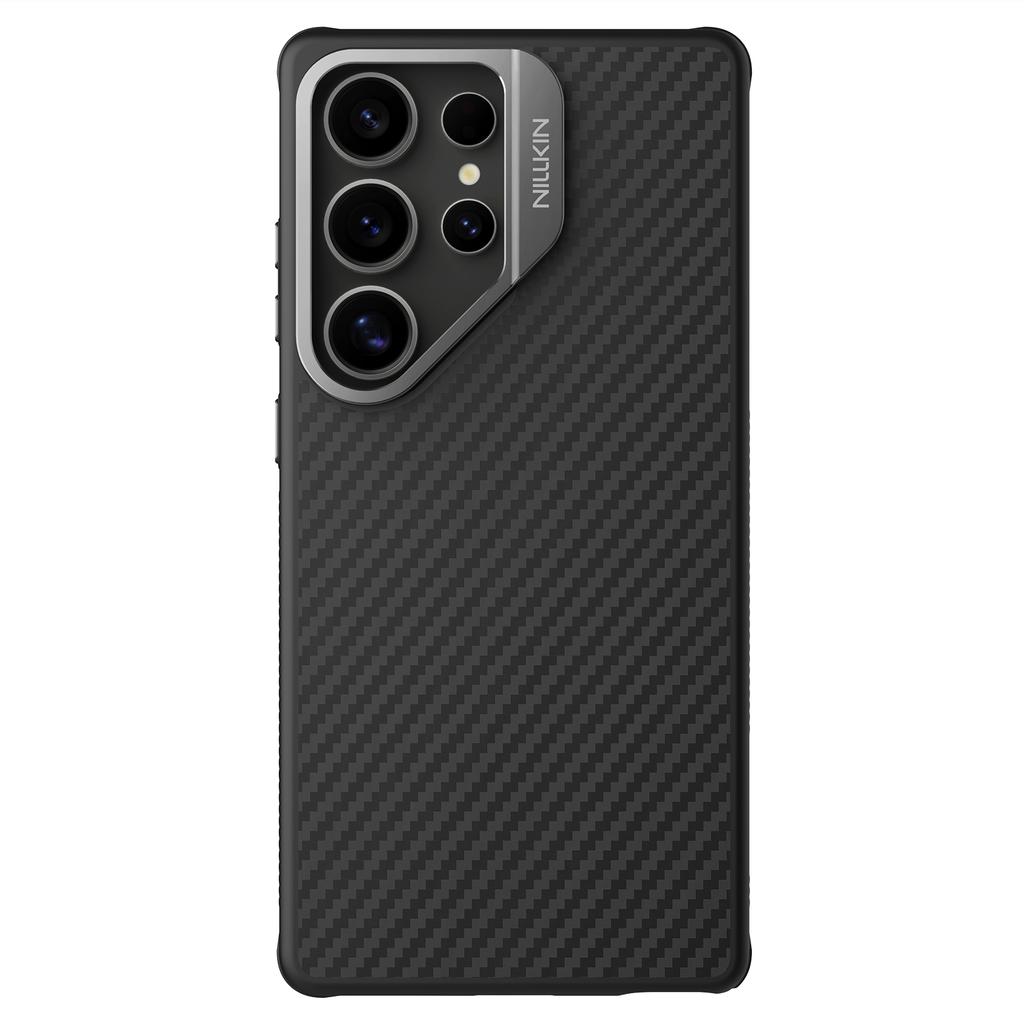 NILLKIN For Samsung Galaxy S25 Ultra Phone Case CarboProp Magnetic Mirror Frame Version Camera Protection Back Cover
