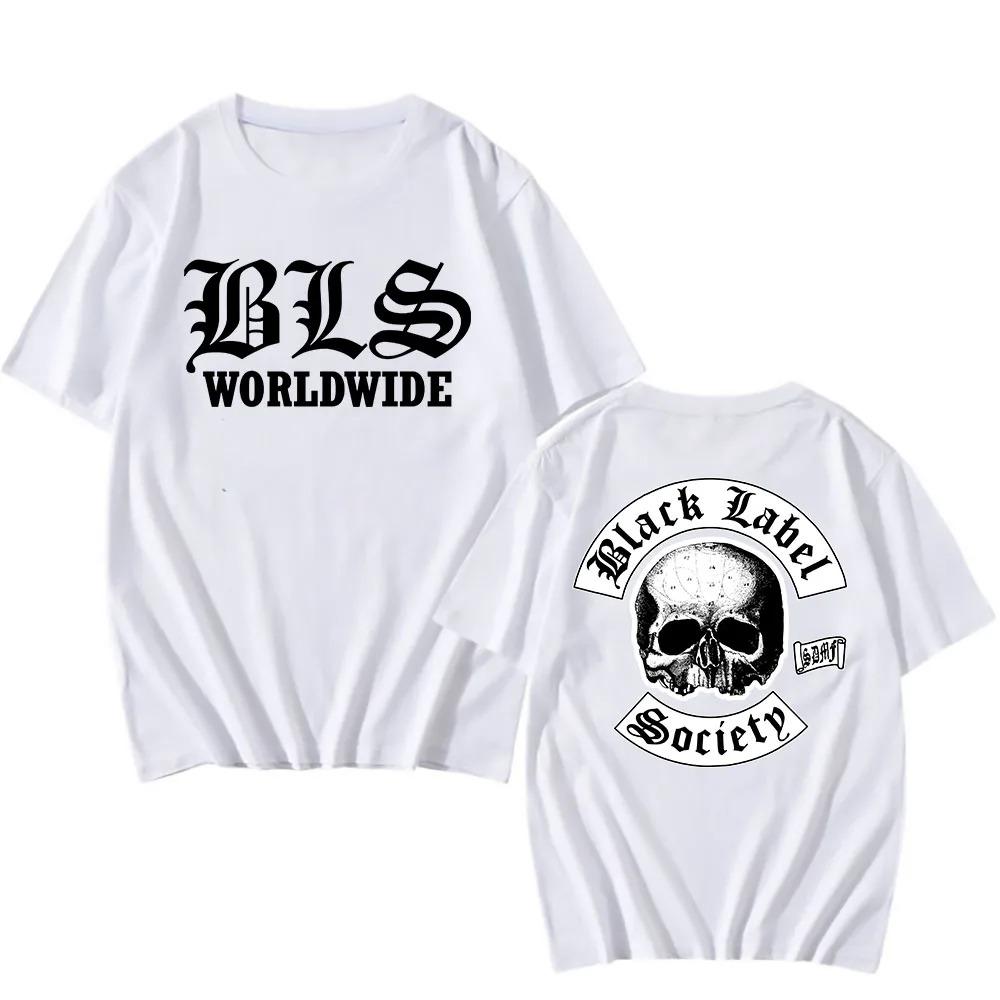 Black Label Society BLS Футболка по всему миру Закк Уайлд Хэви-метал Уличный Хип-хоп Унисекс Удобные Женские и Унисекс Футболки