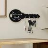 Key Hook with Strong Load-Bearing Capacity Bohemia Style Wall-mounted Decorative Key Shape Key Organizer