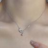 Стерлинговое серебро R Ожерелье Сияющий лунный свет Звездный свет Цепочка-воротник Чувство феи Подарить своей девушке Аврора Циркон Звездное ожерелье