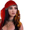 Belly Dance Crochet Coin Headscarf Ethnic Style Ethnic Dance Costume Headwear  Dance Show