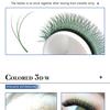Befer Beauty Фиолетово-розово-синие цветные 3D W ресницы для наращивания 8-13 мм Зеленые цветные ресницы для наращивания Профессиональные материалы для ресниц