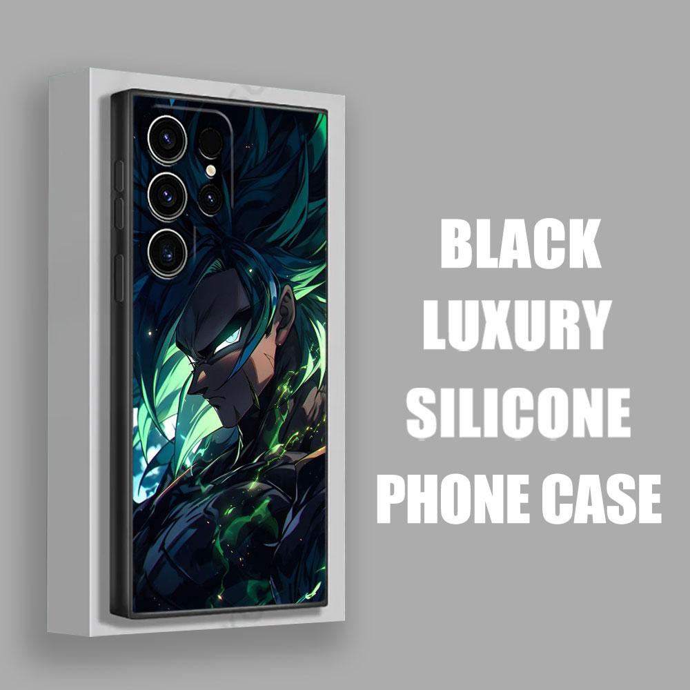 Phone Case For Samsung Galaxy S26 Ultra Cases S25 FE S24 S23 S21 Ultra S20 S24 FE S22 Plus Black Cover D-Dragon Goku Balls Anime