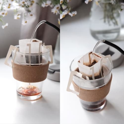 Niesporek Drip Filters, Coffee Filters for 1-2 Cups, 100-Pack, Includes 100 Kraft Paper Coffee Bags, Coffee Filter Paper, Easy To Carry, Perfect for T