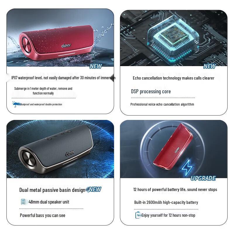 Cleer STAGE Уличный умный Bluetooth-динамик вилка CN (адаптер в комплекте) (Китайская версия)