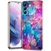 Чехол для телефона Samsung Galaxy S24 Ultra S23 FE S22 S20 S21 5G S10 S9 Plus S10E S8 Силиконовый Прозрачный Красивые Цветы Листья Чехол