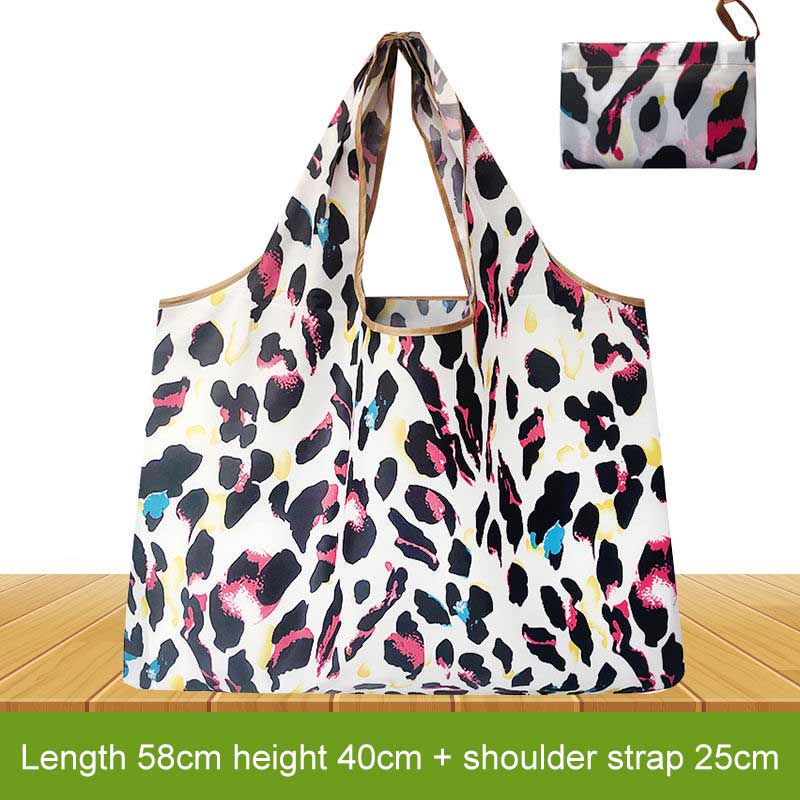 Large Capacity Portable Bags Supermarket Environmental Protection Shopping Bag Folding Waterproof Handheld Shoulder Storage Bag Load Capacity 20KG