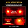 2X Error CANBUS Free 7440 Flash 7444 LED Strobe Brake RED Light Tail Stop Bulbs