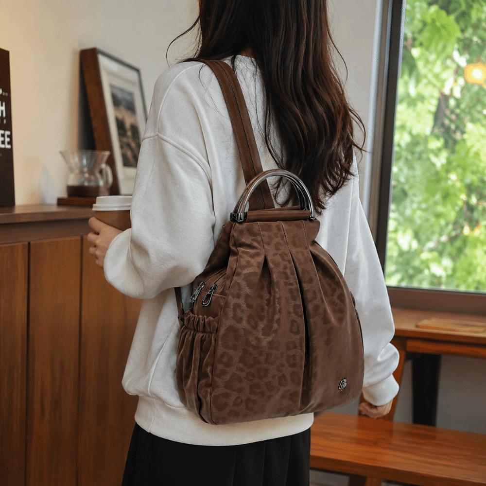Multi-pocket School Shoulder Bag Casual Style Three-way Backpack Fashion Travel Bag  Picnic