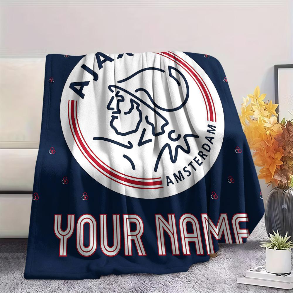 Custom Name Ajax Amsterdam2 Flannel Blanket, High quality Comfortable for All Seasons, Home Decor, Warmth and Comfort