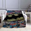  Minimalist Batman Flannel Blanket, Lightweight and Breathable Polyester Blanket, Home Textile Decoration.