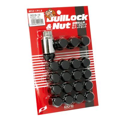 KYO-EI INDUSTRIAL CORPORATION Колесная гайка Bull Lock Мешкообразная 19HEX M12 x P1.5 Алюминиевая 5H Для автомобиля 0651B-19 20 шт.