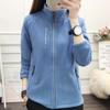 Spring and Autumn Women's Stand Collar Cardigan Outdoor Sports Warm Sweatshirt