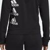 adidas Повседневная спортивная куртка с капюшоном, женская куртка, черная FL4094