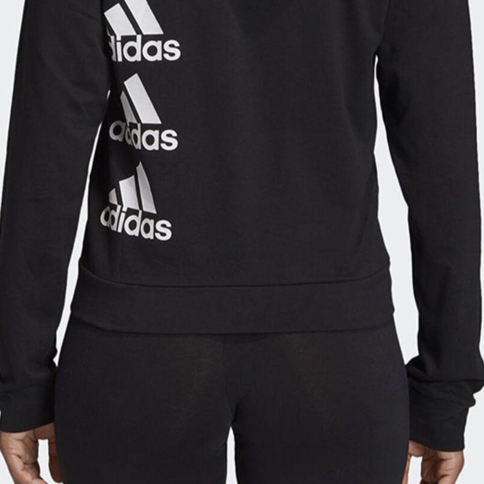 adidas Повседневная спортивная куртка с капюшоном, женская куртка, черная FL4094
