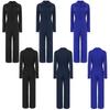 Womens Fashion Jumpsuit Button Front Design Casual Solid Color Turn Down Collar Long Sleeve Coverall