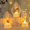 Portable LED Christmas Santa Claus Snowman Lanterns Indoor Decor Lights Battery Powered for Home Xmas New Year Navidad Ornaments
