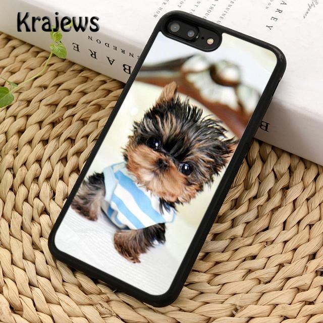 Чехол для телефона Krajews с собакой йоркширского терьера и щенком для iPhone 14 5 SE 6s 7 8 plus X XR XS 11 12 13 pro max Samsung S21 S22ultra Plus