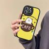 Cute Joke Bear Leather Phone Case For IPhone 16 16e 15 14 13 12 11 Pro Max Plus Mini Cover