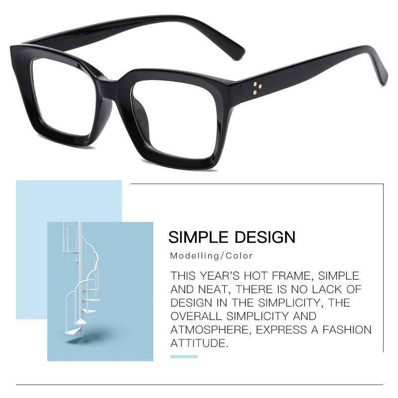 0~+ 3.00 Женские очки для чтения, большие мужские портативные диоптрийные очки высокой четкости, квадратная большая оправа, аксессуары для пресбиопии