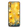 Honeybee Flower Pattern Phone Case for Samsung Galaxy A56 A36 A26 A16 A34 A24 A42 A22 A20 A12 A40 A30 A10 Soft TPU Cover Shell