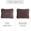 For KIA Car Leather Headrest Neck Support Seat Waist Cushion Pillow Auto Accessories Sorento Stinger Soul Spectra Niro Cadenza MF1