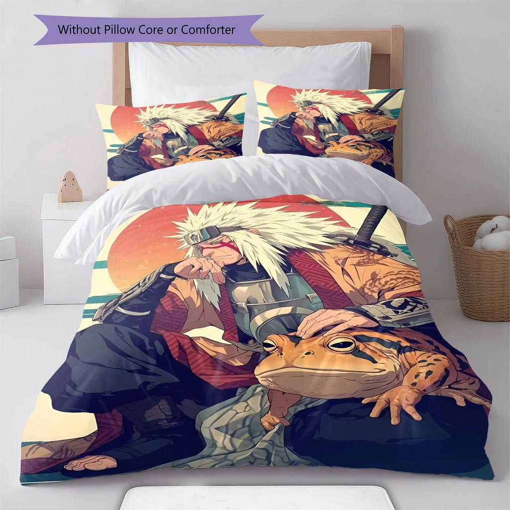 Мультяшный Узор Комплект Постельного Белья Одеяло Пододеяльник Наволочка Домашний Декор Подарок на День Рождения (1 пододеяльник + 2 наволочки, без наполнителя)