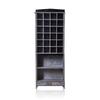 Display Storage Cabinet Grey Wash Distressed Wood