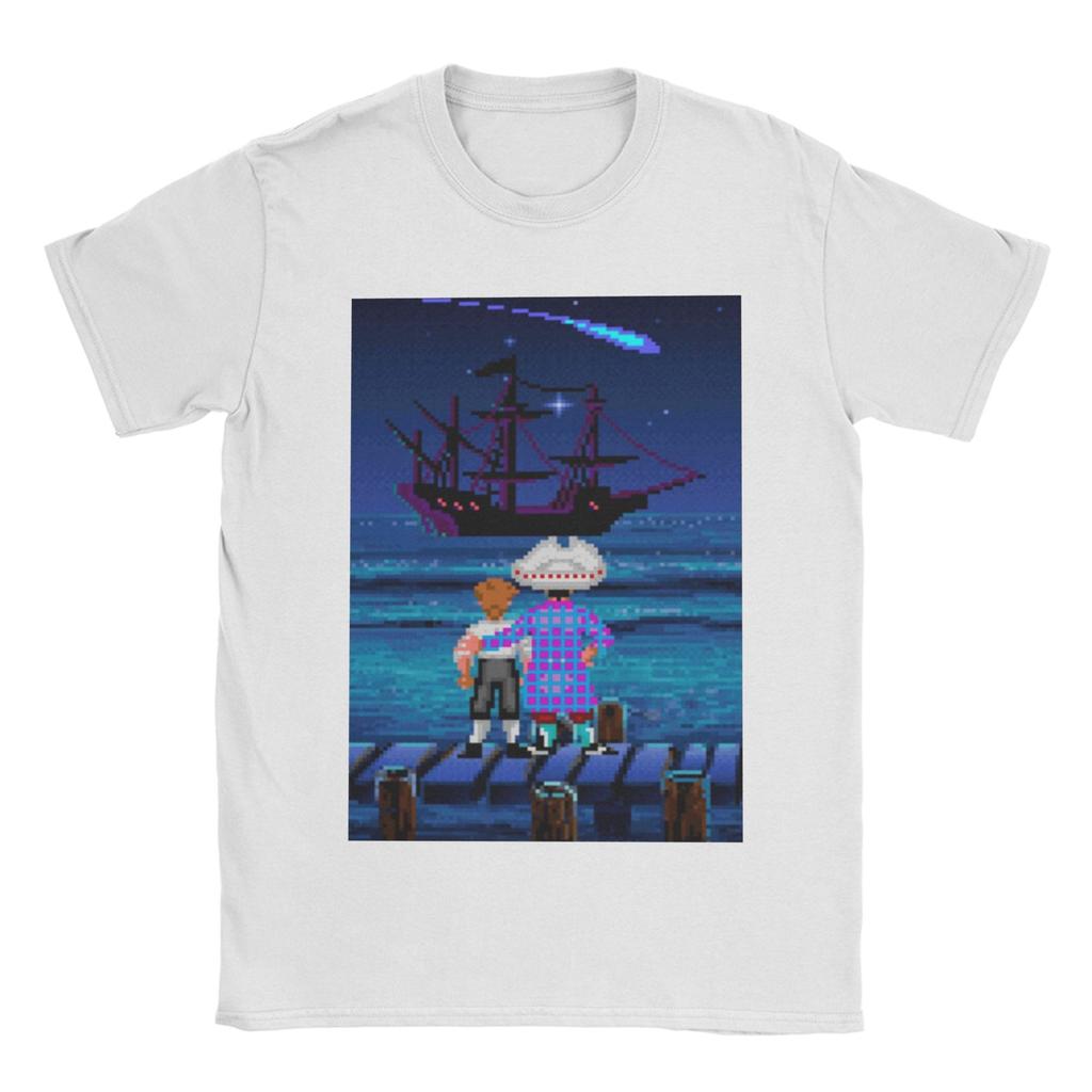 Monkey Island Guybrush and Stan Tee Shirt for Men Women Fashion T Shirts 100% Cotton Clothing