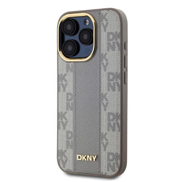Dkny Dkhmp15Lpcpvsle Iphone 15 Pro6.1 Beżowy/Beige Hardcase Leather Checkered Mono Pattern Magsafe