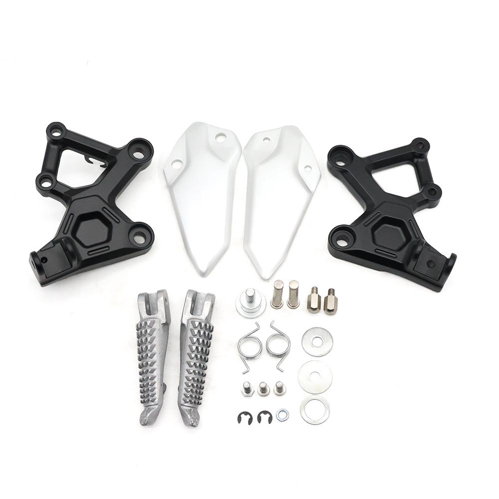 For Kawasaki ZX4R ZX4RR ZX-4R ZX-4RR ZX 4R 4RR Motorcycle Accessories Front Footrest Foot pegs Brackets Foot Pedals