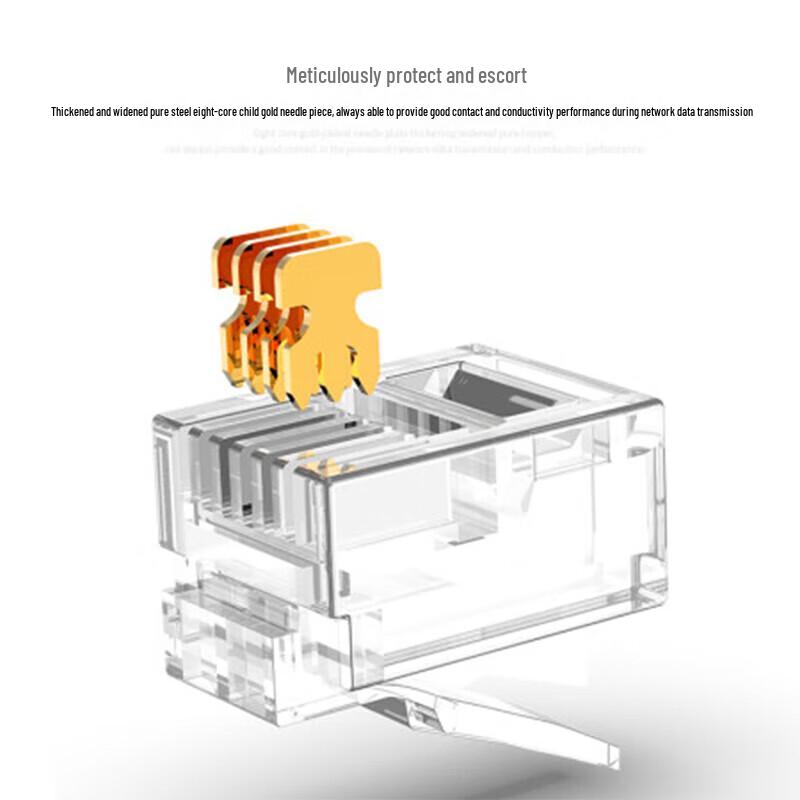 Jielifeng Cat5e UTP RJ45 Connectors (100-Pack)