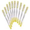 Mitsubishi Pencil Color Marker Light Pro-Pass Window, Yellow, 10-Piece Box, PUS103T.28