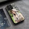 Чехол для телефона S-Singer Yuqi для IPhone 17 Air 16 E Pro Max 15 14 13 Mini 12 Pro 11 Max Plus Черная стеклянная крышка