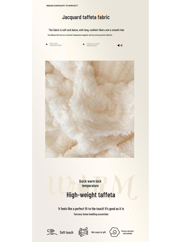G5Z2025 Зимнее теплое плюшевое нескользящее тафтовое натяжное постельное белье - Односпальный/Двуспальный размер