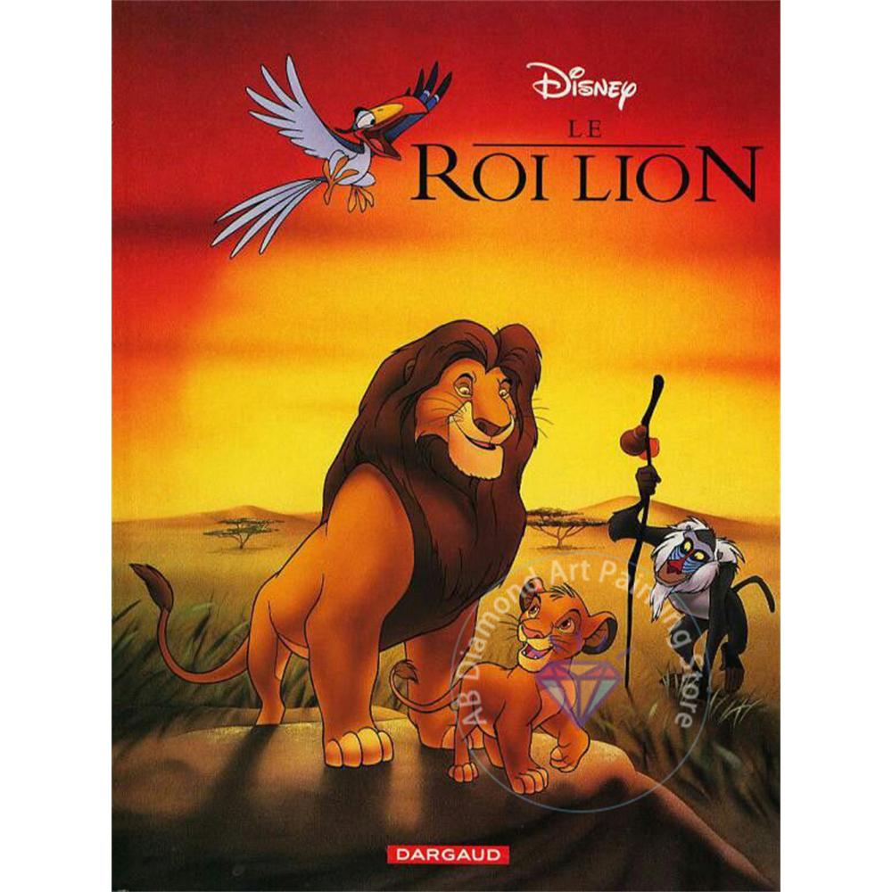 Набор для алмазной живописи «Король Лев» 5D DIY Алмазная вышивка крестом Искусство ручной работы Подарки для взрослых и детей Домашний декор