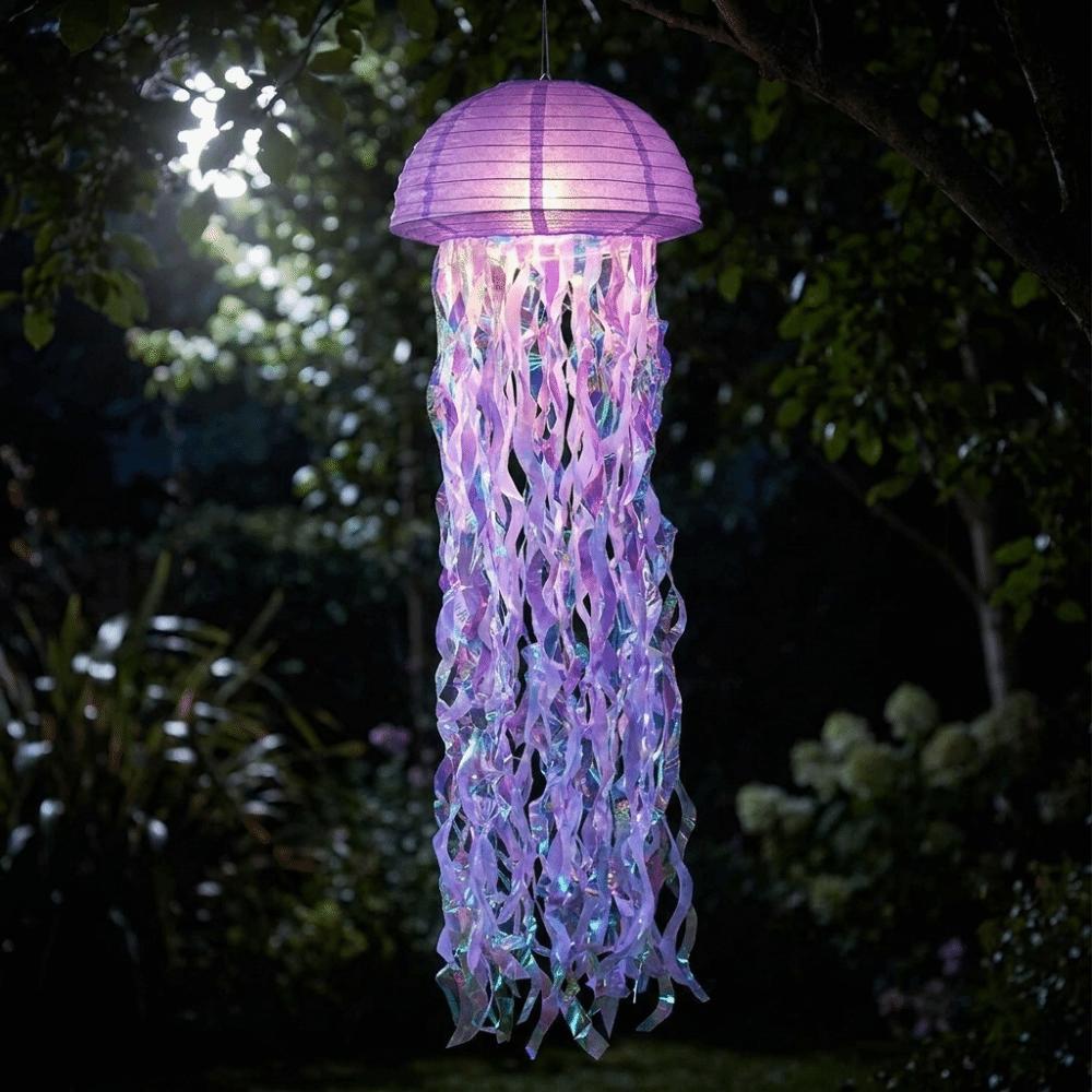 Foldable Jellyfish Lanterns Ocean Theme Hanging Lamp Ball Paper Lanterns Lantern Festival